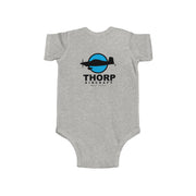 Future Pilot Infant Bodysuit with a Thorp Aircraft Logo - Cute Baby Flight Theme Outfit