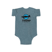 Future Pilot Infant Bodysuit with a Thorp Aircraft Logo - Cute Baby Flight Theme Outfit