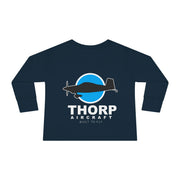 Future Pilot Toddler Long Sleeve Tee - Cute Aviation Graphic Shirt