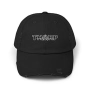 Distressed look bill Cap with Thorp Graphic - Casual Vintage Hat for Everyday Wear
