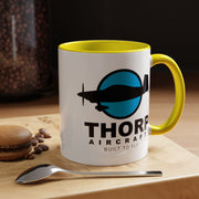 Thorp Aircraft Logo Accent Coffee Mug (11, 15oz)