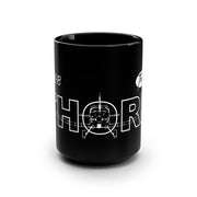 Thorp S-18 Aviation Mug - 15oz Black Coffee Mug
