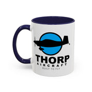 Thorp Aircraft Logo Accent Coffee Mug (11, 15oz)
