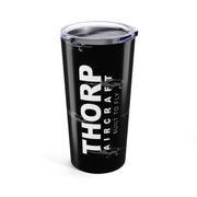 Thorp Aircraft Built to Fly Tumbler 20oz Black - Flying Thorp Aircraft Pattern