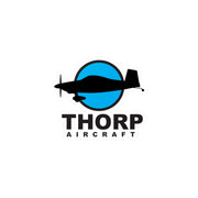 The Thorp Aircraft Logo on a Kiss Cut Vinyl sticker