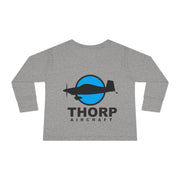 Future Pilot Toddler Long Sleeve Tee - Cute Aviation Graphic Shirt