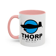 Thorp Aircraft Logo Accent Coffee Mug (11, 15oz)